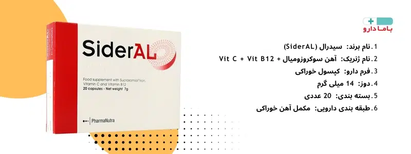 خرید قرص آهن سیدرال
