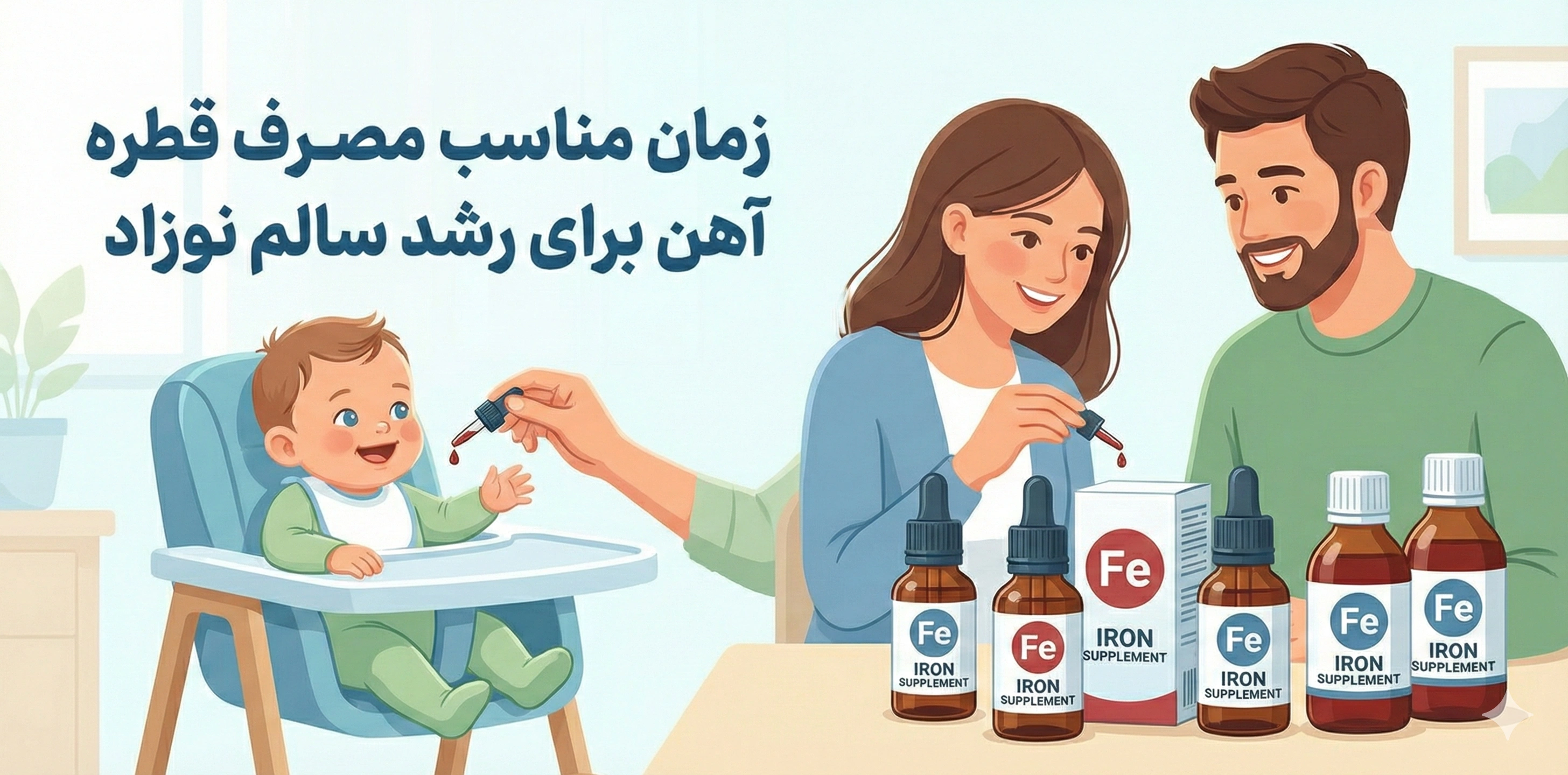 قطره آهن از چند ماهگی باید شروع شود